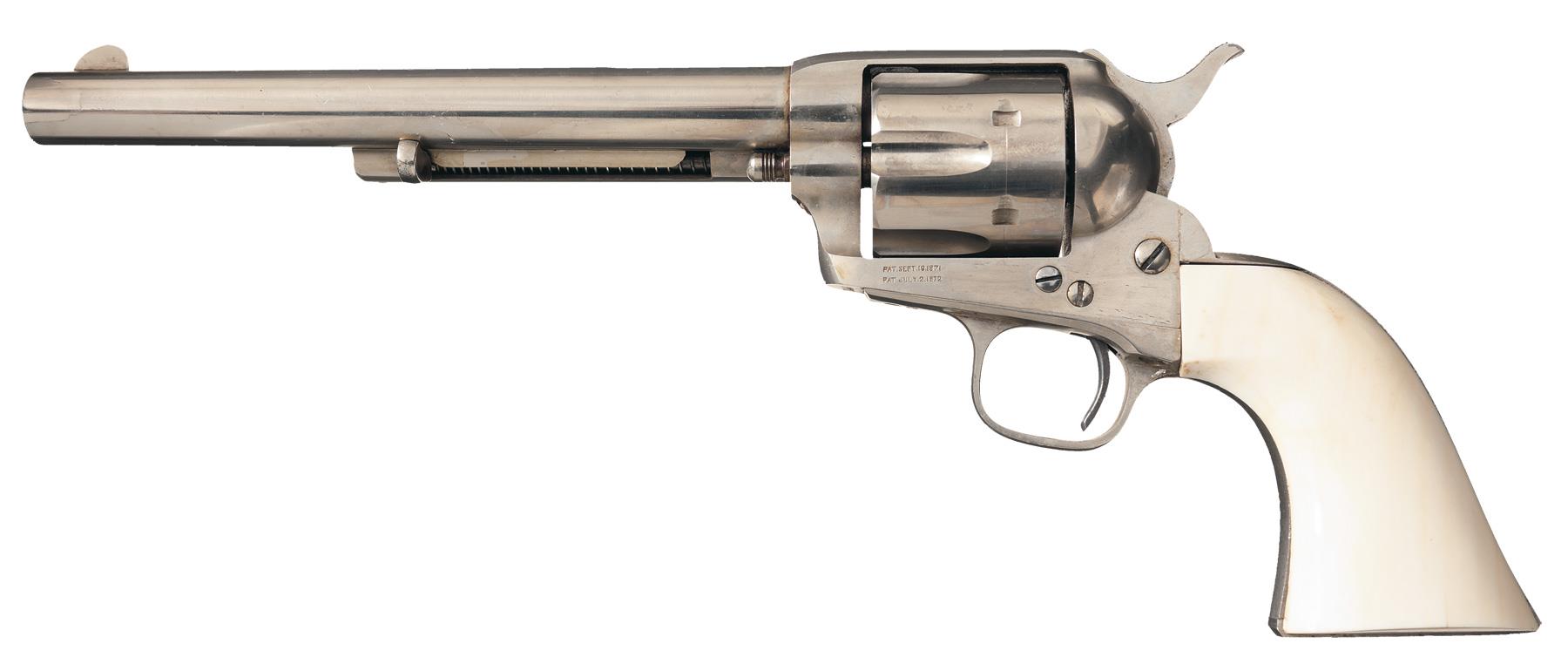 Colt Single Action Army .44 Rimfire Revolver with Ivory
