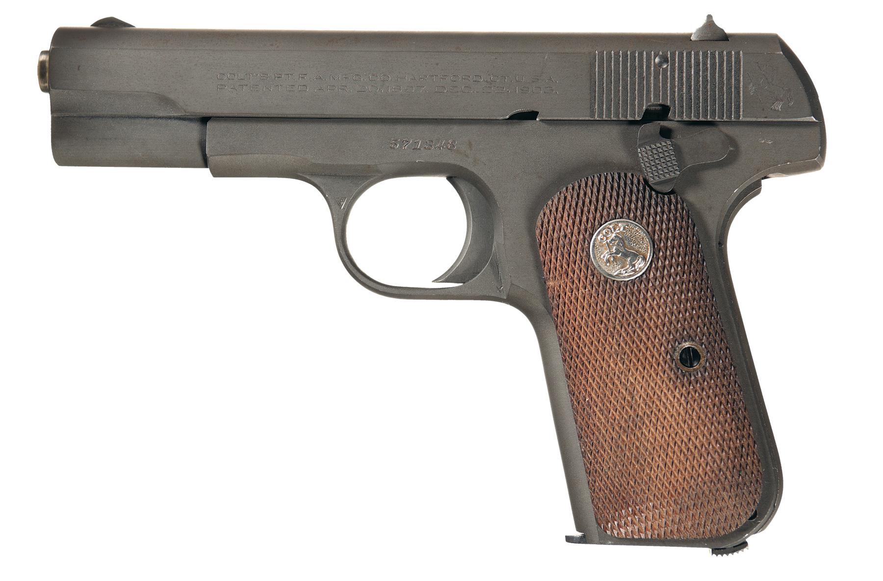 colt-1903-pocket-hammerless-pistol-32-acp-rock-island-auction