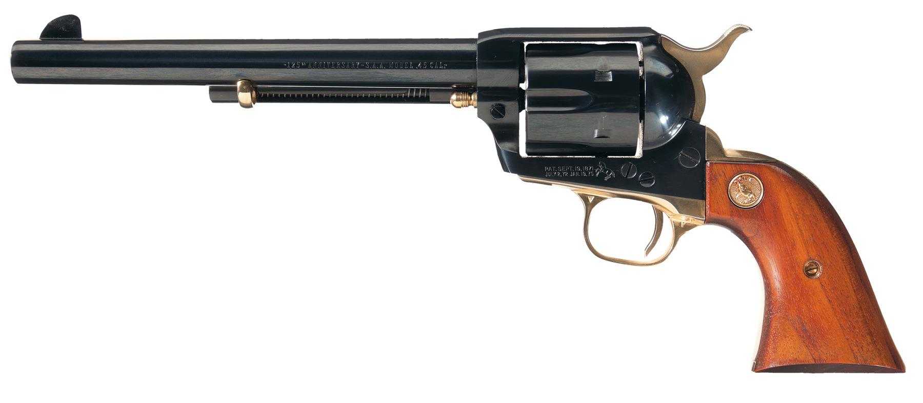 Colt Single Action Army 125th Anniversary Commemorative Revolver Rock Island Auction 1641