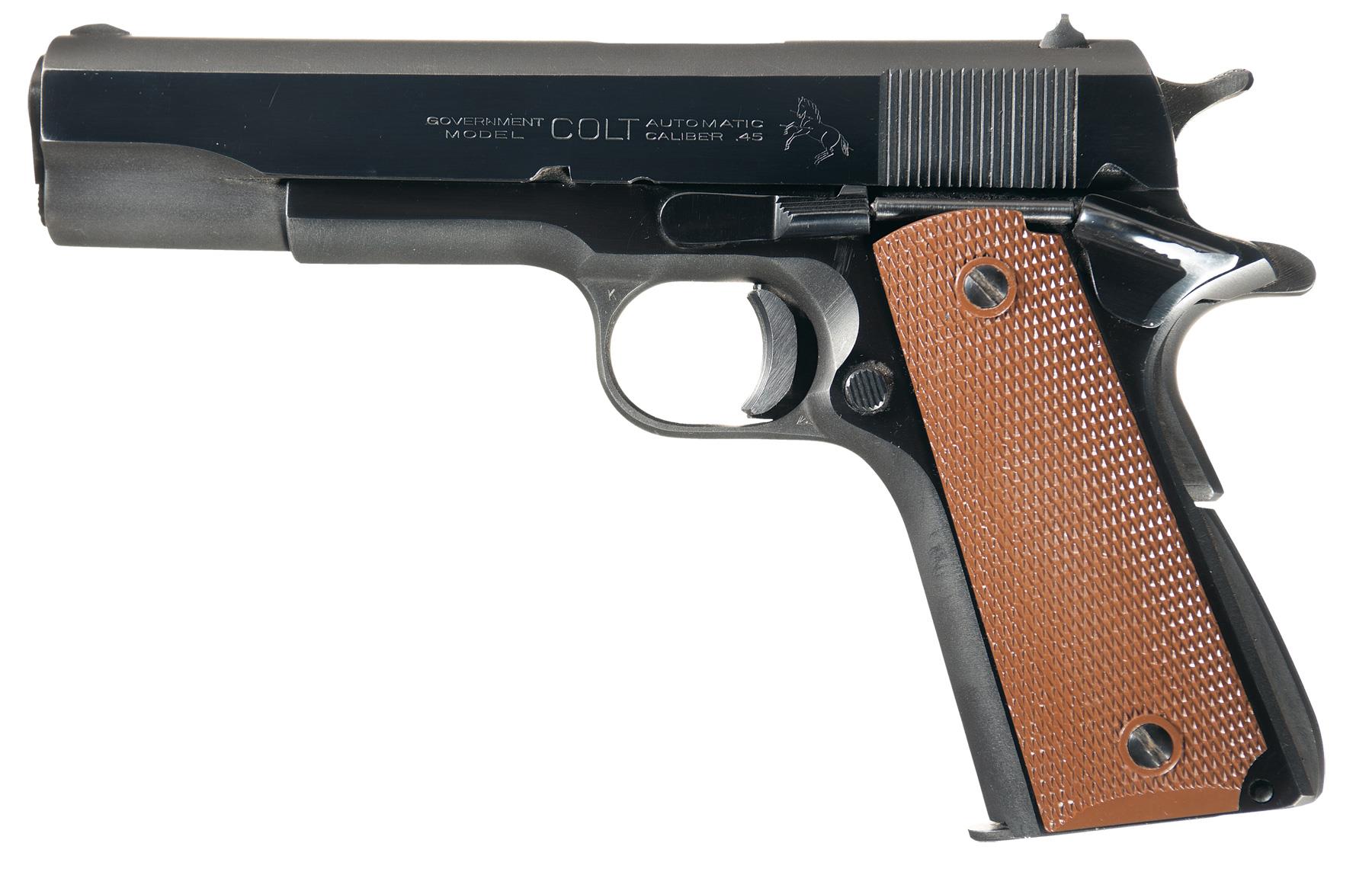 Colt Government Model Semi-Automatic Pistol with Factory Letter