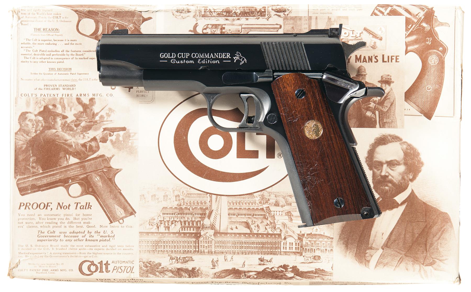 Colt Gold Cup Pistol 45 Acp Rock Island Auction 1801