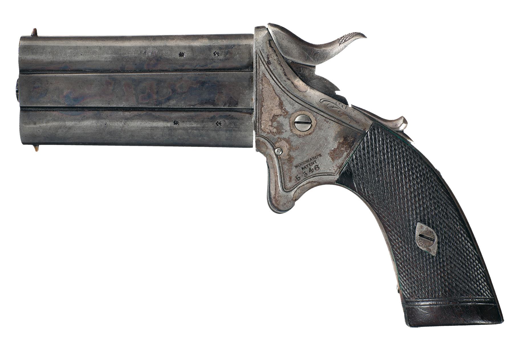 Woodward's Patent Swivel Over/Under Barrel Pistol | Rock Island Auction
