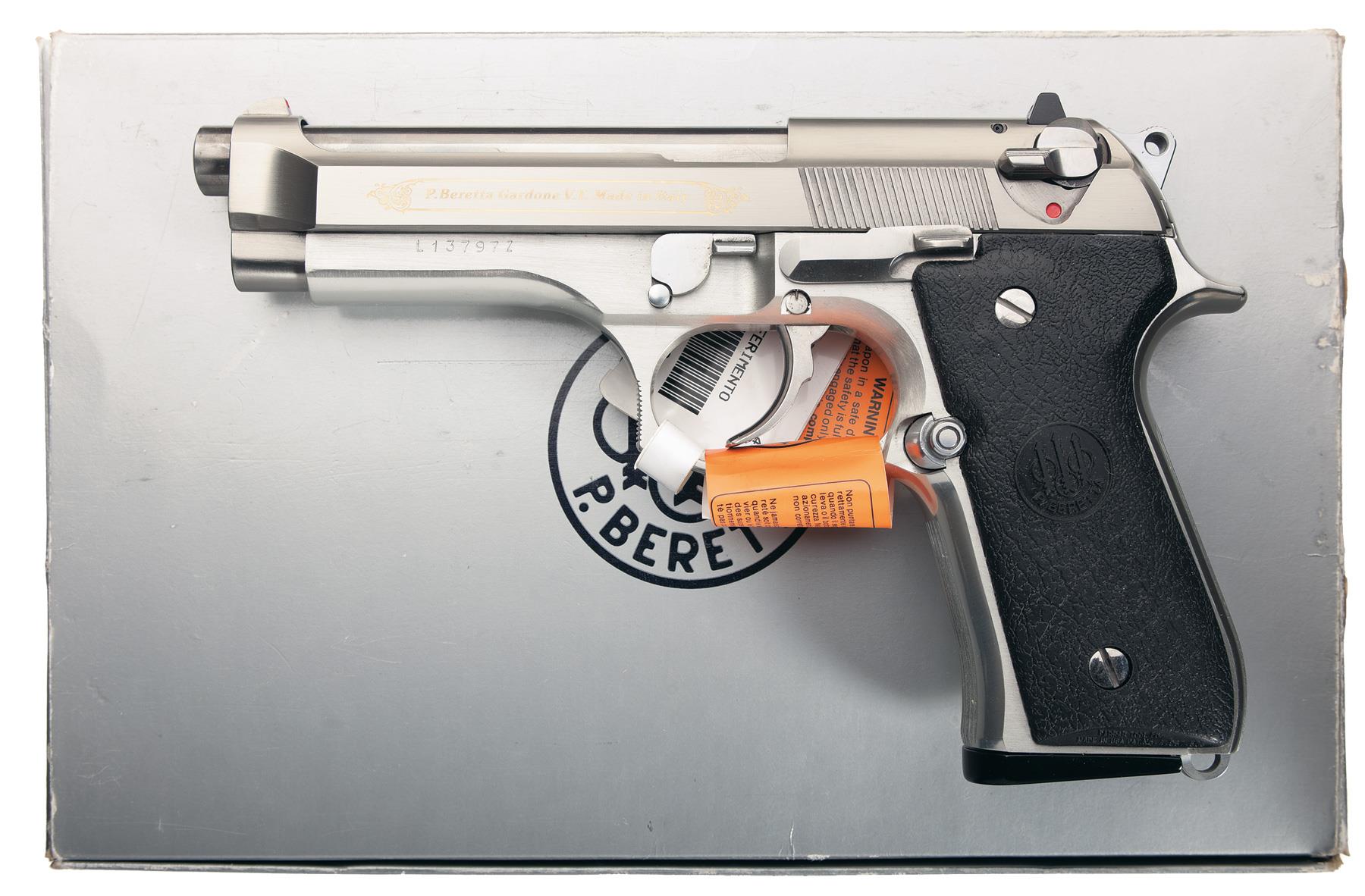 Beretta Pietro 92fs Pistol 9 Mm Parabellum Rock Island Auction