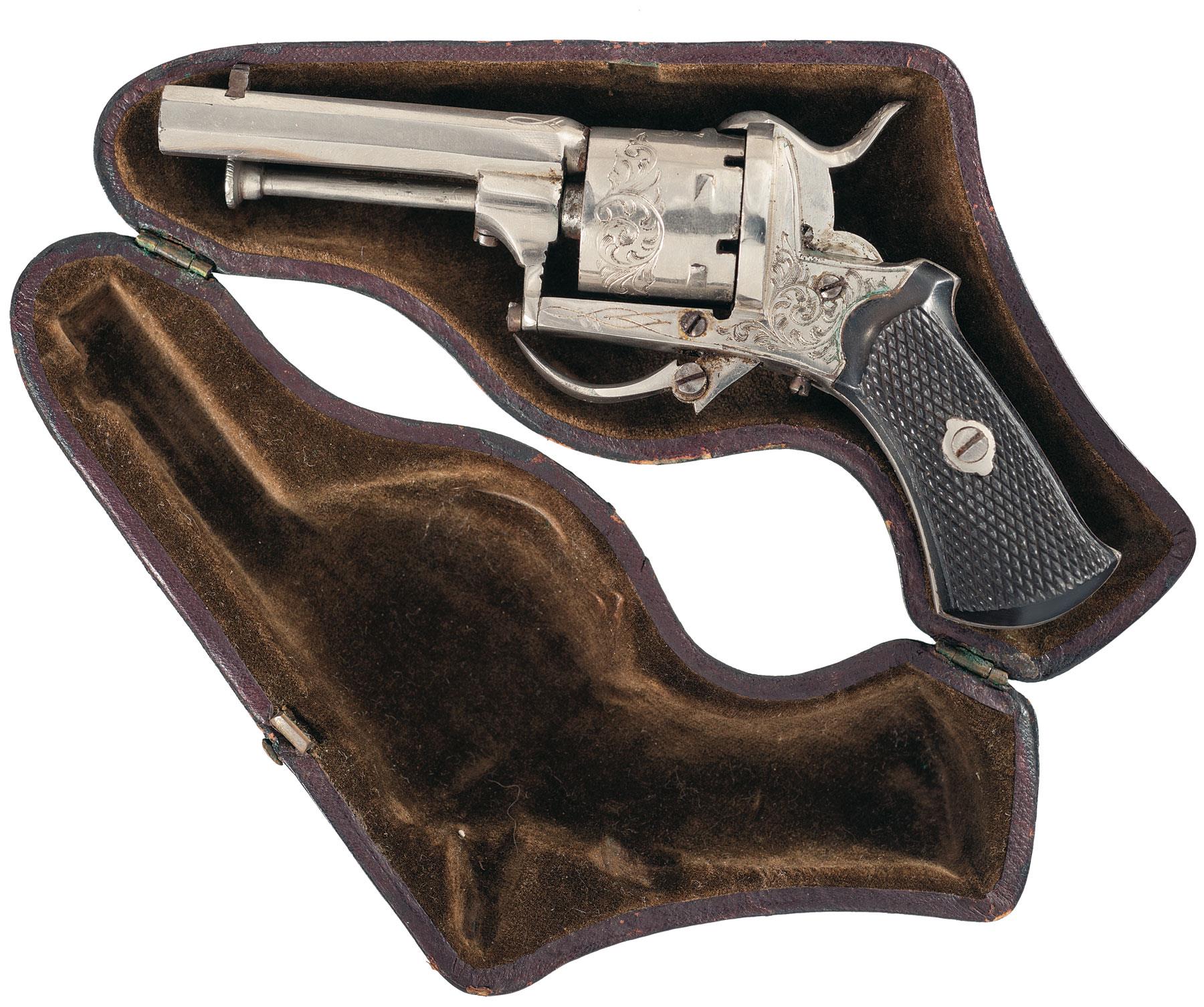 lefaucheux revolver 9mm pinfire loading gate