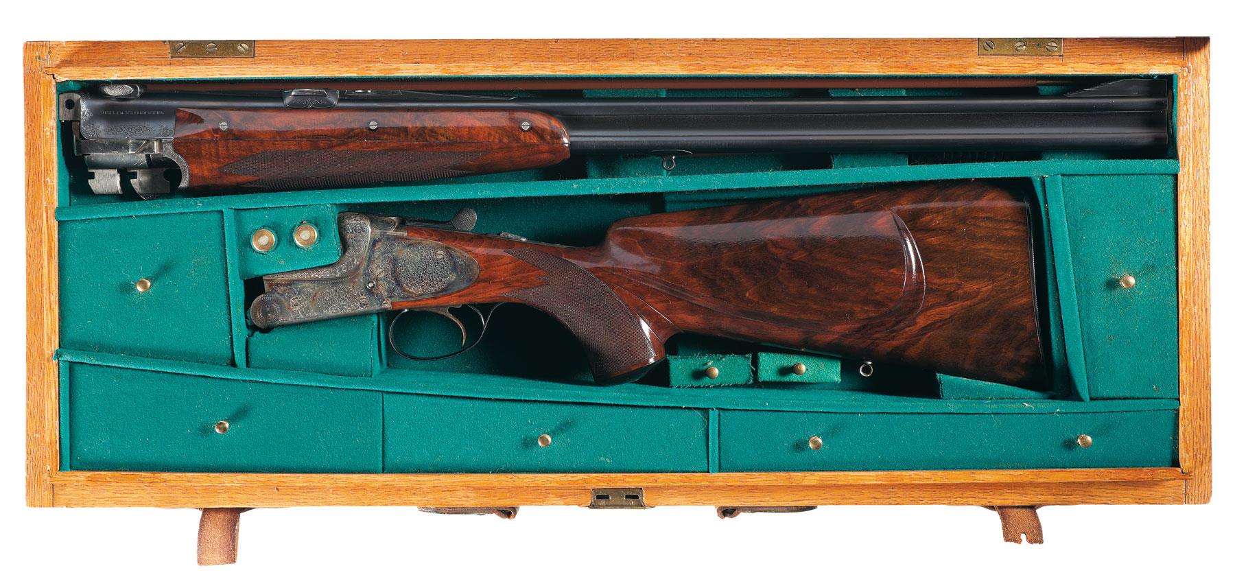 Merkel Gebruder Over/Under Rifle Shotgun Rifle 30-40 Krag | Rock Island ...