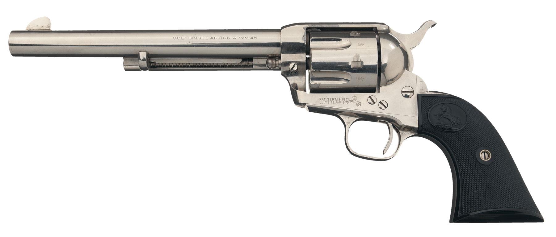 Colt Single Action Army Revolver 45 Long Colt Rock Island Auction 5136