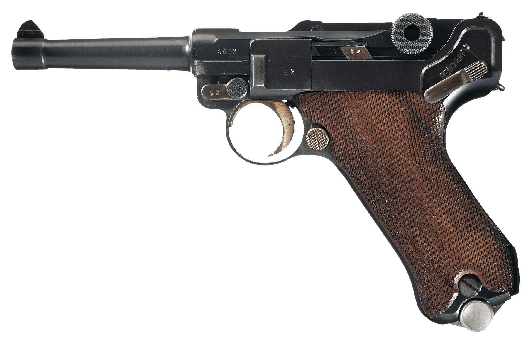 Mauser P08 Pistol 9 mm Luger.