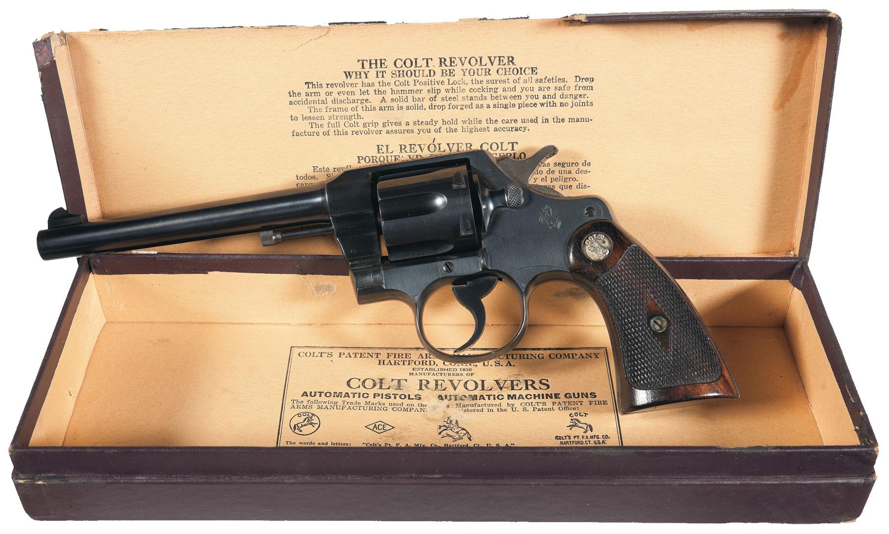Official Police 38 Special HW モデルガン 6インチ Colt Official Police Revolver 38 special | Rock Island Auction