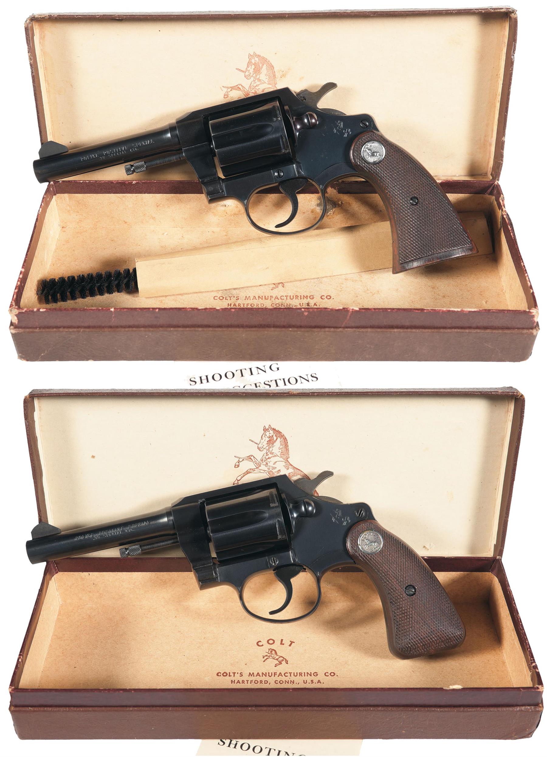 Two Colt Police Positive Revolvers Rock Island Auction 1820