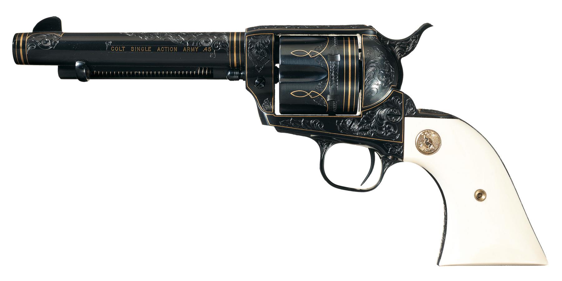 メッキ仕様　COLT SINGLE ACTION ARMY .45 モデルガン Colt Single Action Army Revolver 45 Long Colt | Rock Island Auction