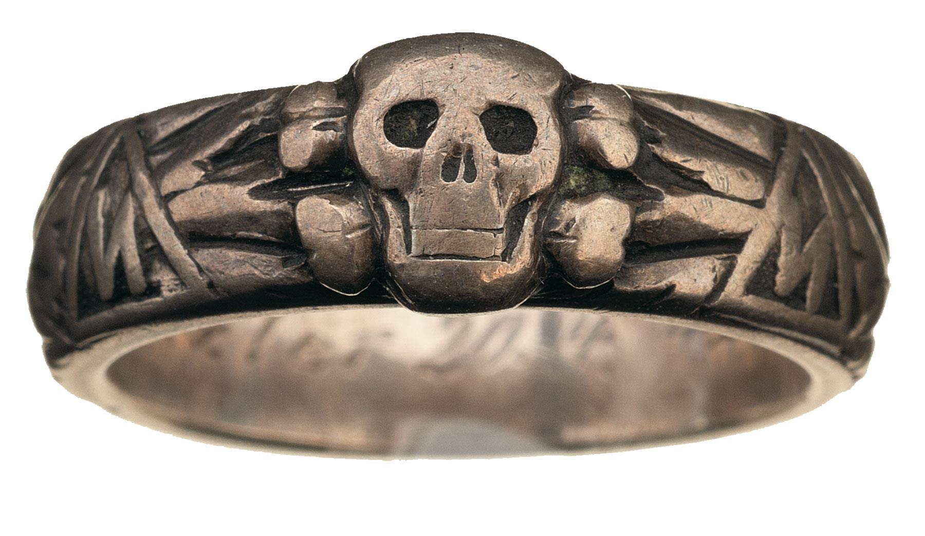 skuffe Regelmæssighed kartoffel Rare SS 'Totenkopf' Himmler Presentation Inscribed Honor Ring wi | Rock  Island Auction