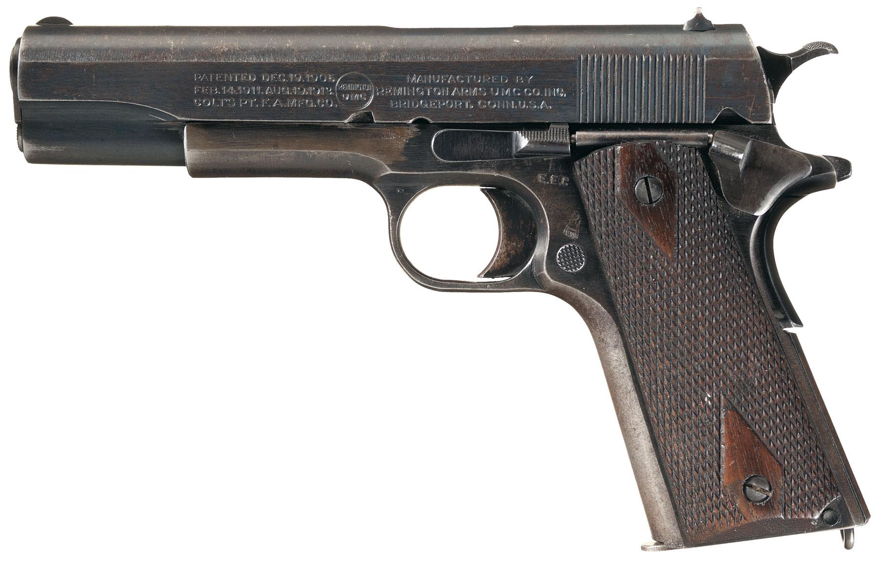 Us Remington Umc Model 1911 Semi Automatic Pistol Rock Island Auction 6613