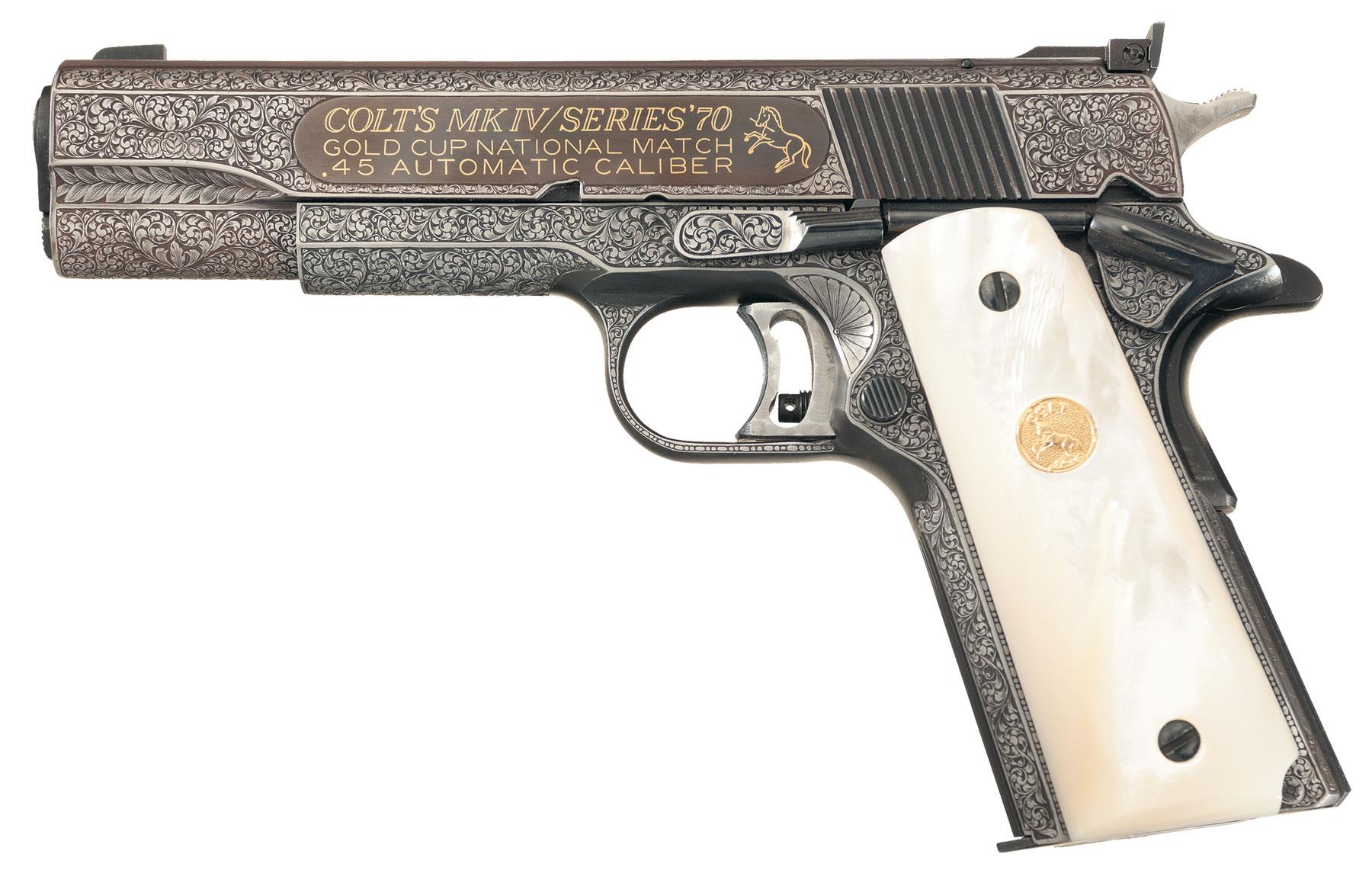 Colt Gold Cup Pistol 45 Acp Rock Island Auction 9896