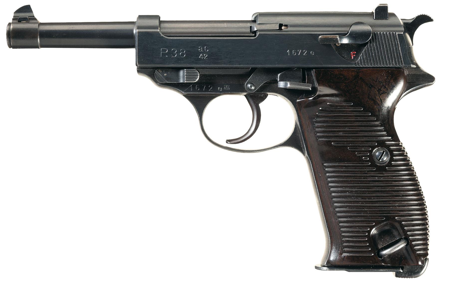 World War II Walther 'ac/42' Code P38 Semi-Automatic Pistol | Rock