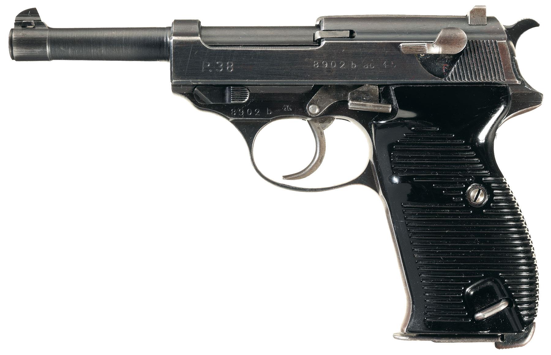 Late World War II Walther 'ac45' Code P38 Semi-Automatic Pistol