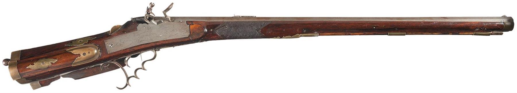 Wheelock Revolving Rifle European Flintlock Conversion of a Wheelock Rifle | Rock Island Auction