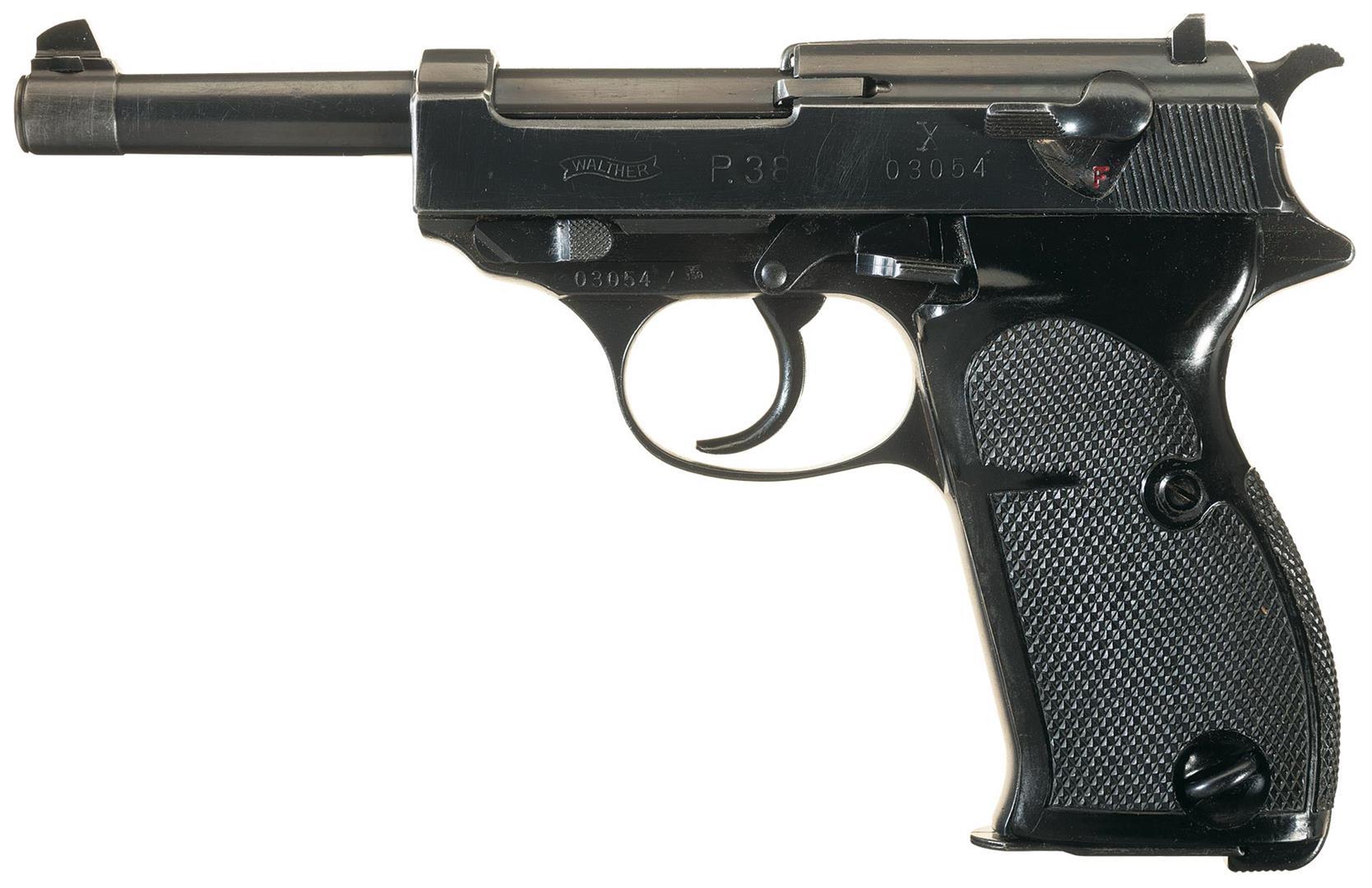 World War II Nazi Walther Zero Series P38 Semi-Automatic Pistol