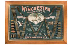 Winchester Double W Cartridge Board Reproduction West Arms Library 