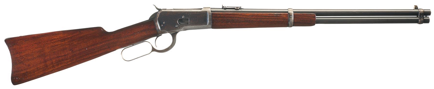 Winchester Model 1892 Lever Action Saddle Ring Carbine.