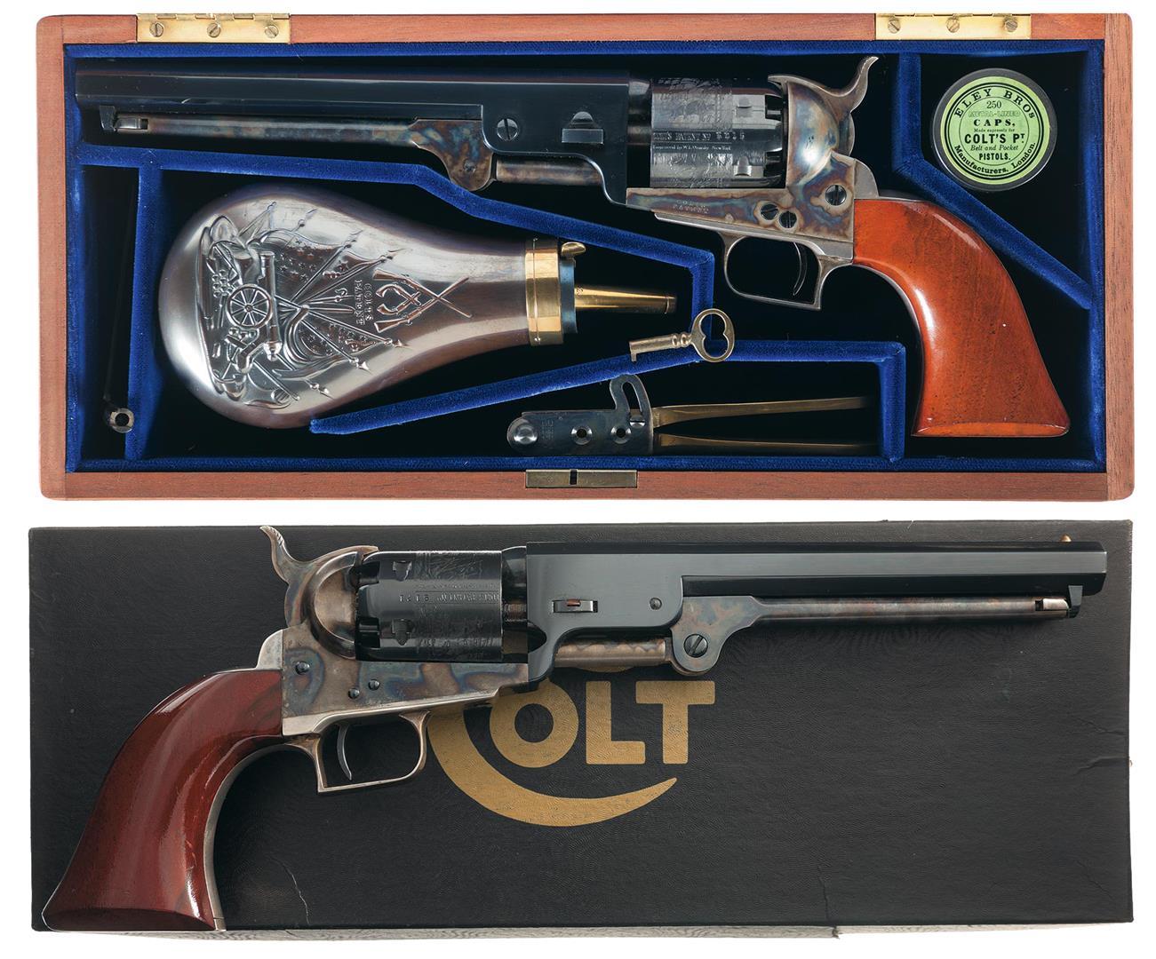 Two Early Colt Black Powder Series Revolvers w/ Original Flip To | Rock ...