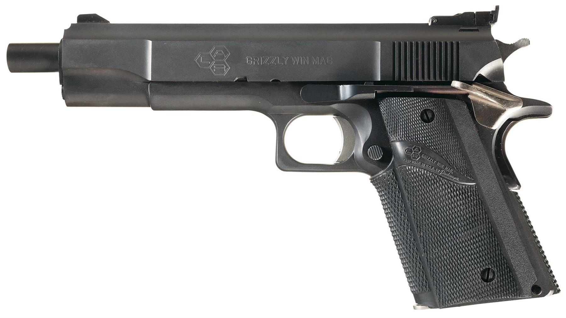 LAR Grizzly 45 Win Mag Mark I Semi-Automatic Pistol with Holster.