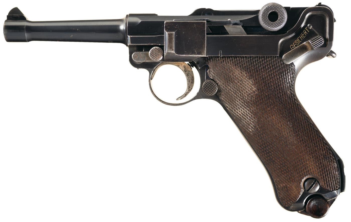 Mauser P08 Pistol 9 Mm Luger Rock Island Auction 3407