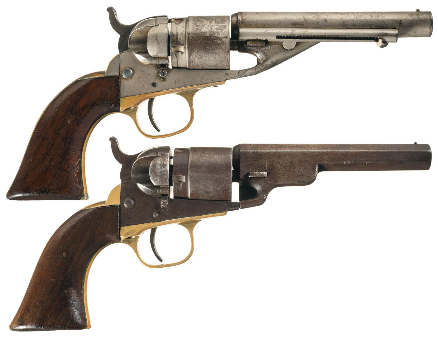 Two Colt Model 1862 Navy Cartridge Conversion Revolvers | Rock Island ...