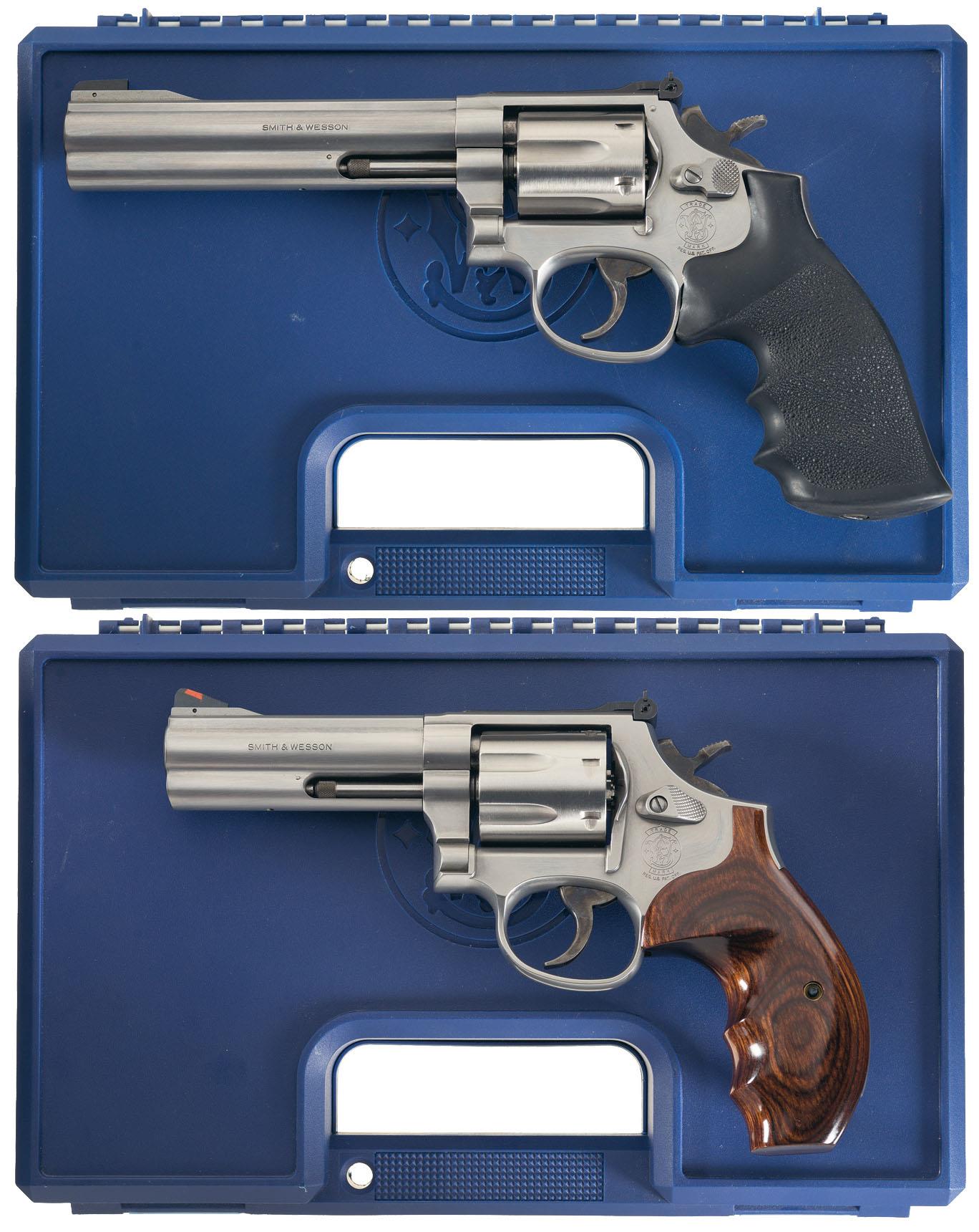 Two Smith & Wesson DA Revolvers w/ Cases | Rock Island Auction