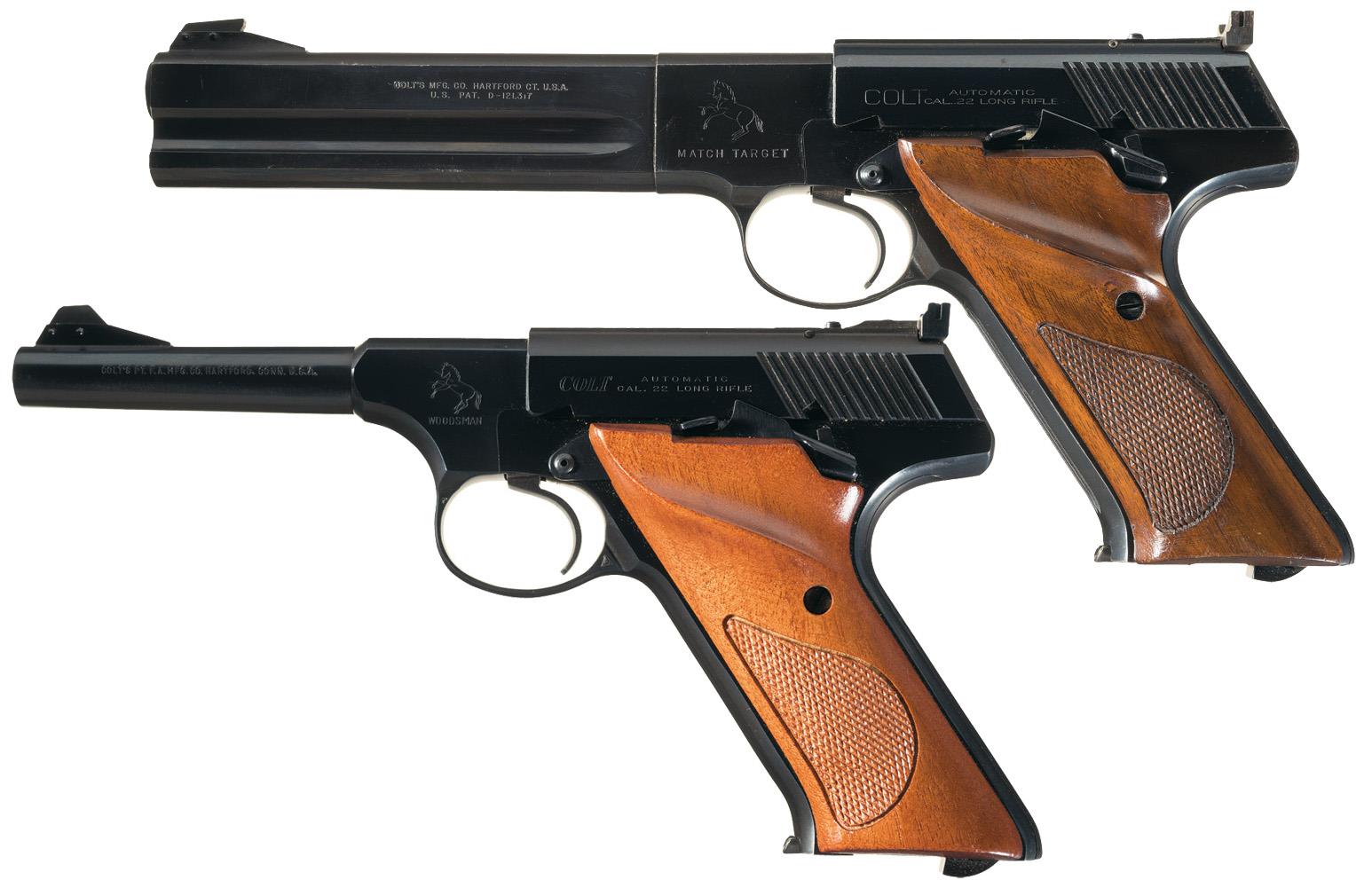Collector's Lot of Two Colt Woodsman Series Semi-Automatic Pistols -A)...