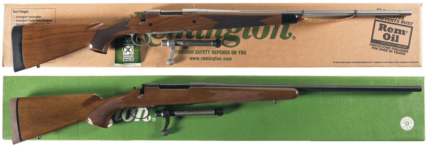 Two Remington Model 700 Bolt Action Rifles W Boxes Rock Island Auction