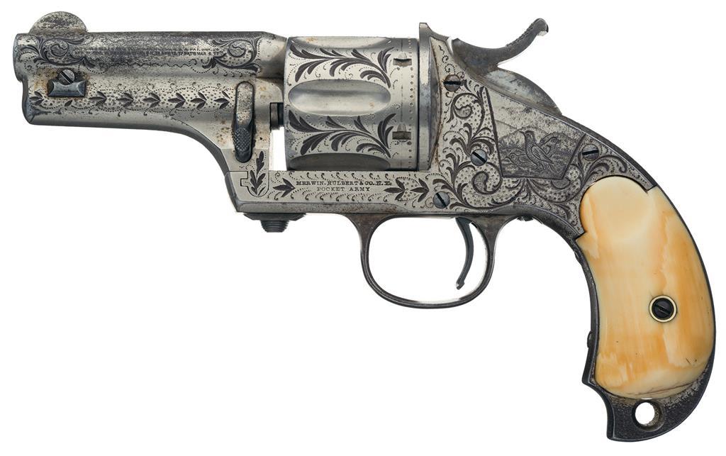 HWISTORY: REVOLVER 特典付き Merwin Hulbert & Co Pocket Army Revolver 44-40 | Rock Island Auction