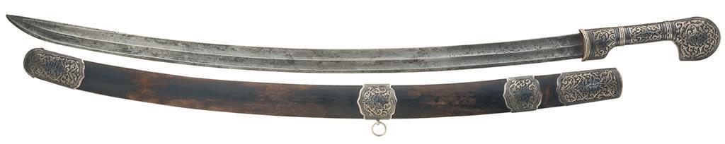 Russian Production Silver Furnished Shashka Sword with Sheath | Rock ...