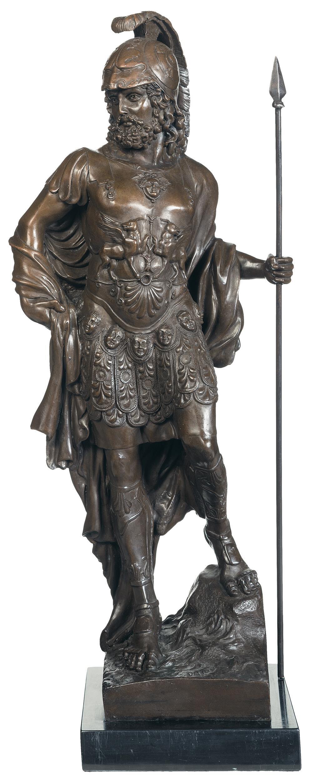 'DALOV' Signed Bronze of Alexander the Great Rock Island Auction