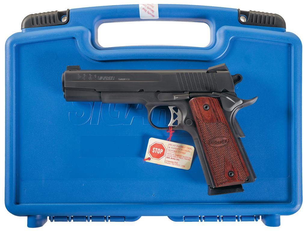 Sig Sauer Gsr Revolution 1911 Semi Automatic Pistol With Case Rock Island Auction 2357