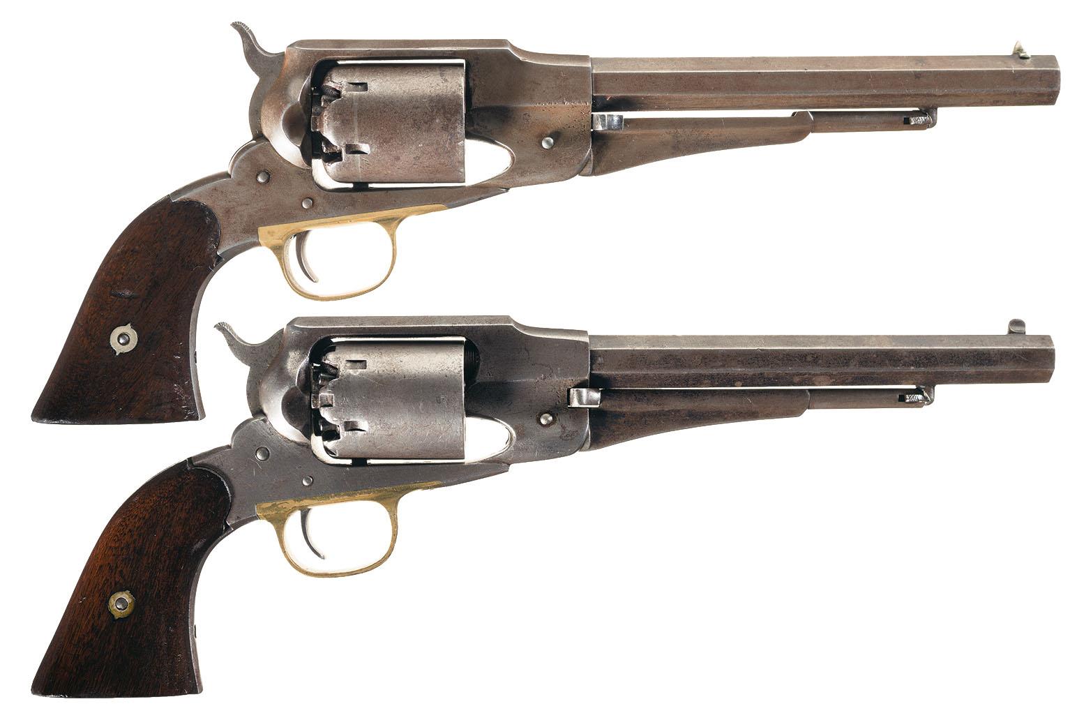 Two Civil War Remington Revolvers - A) Civil War Remington Model | Rock ...