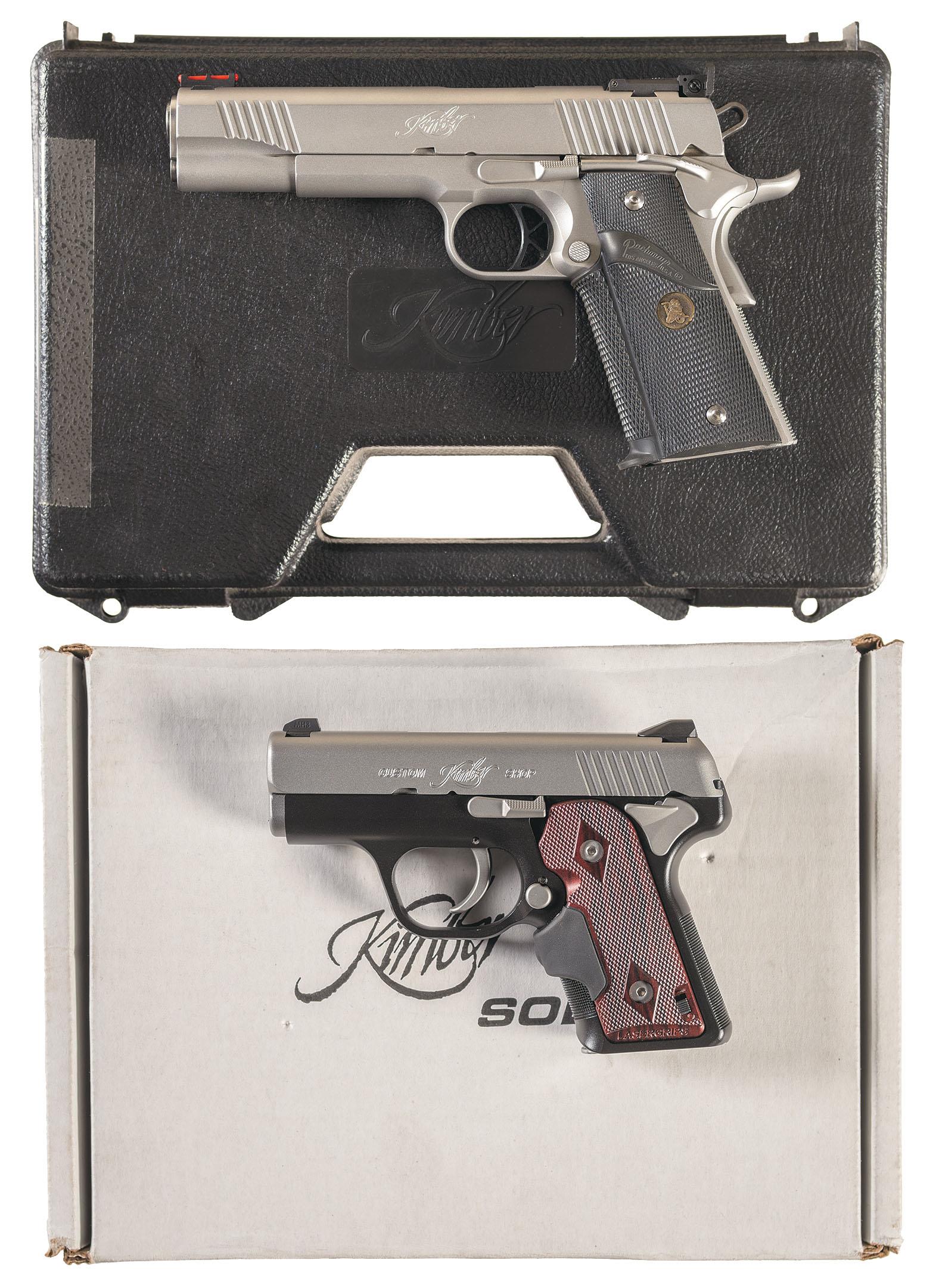Two Kimber Mfg Pistols w/ Cases Rock Island Auction