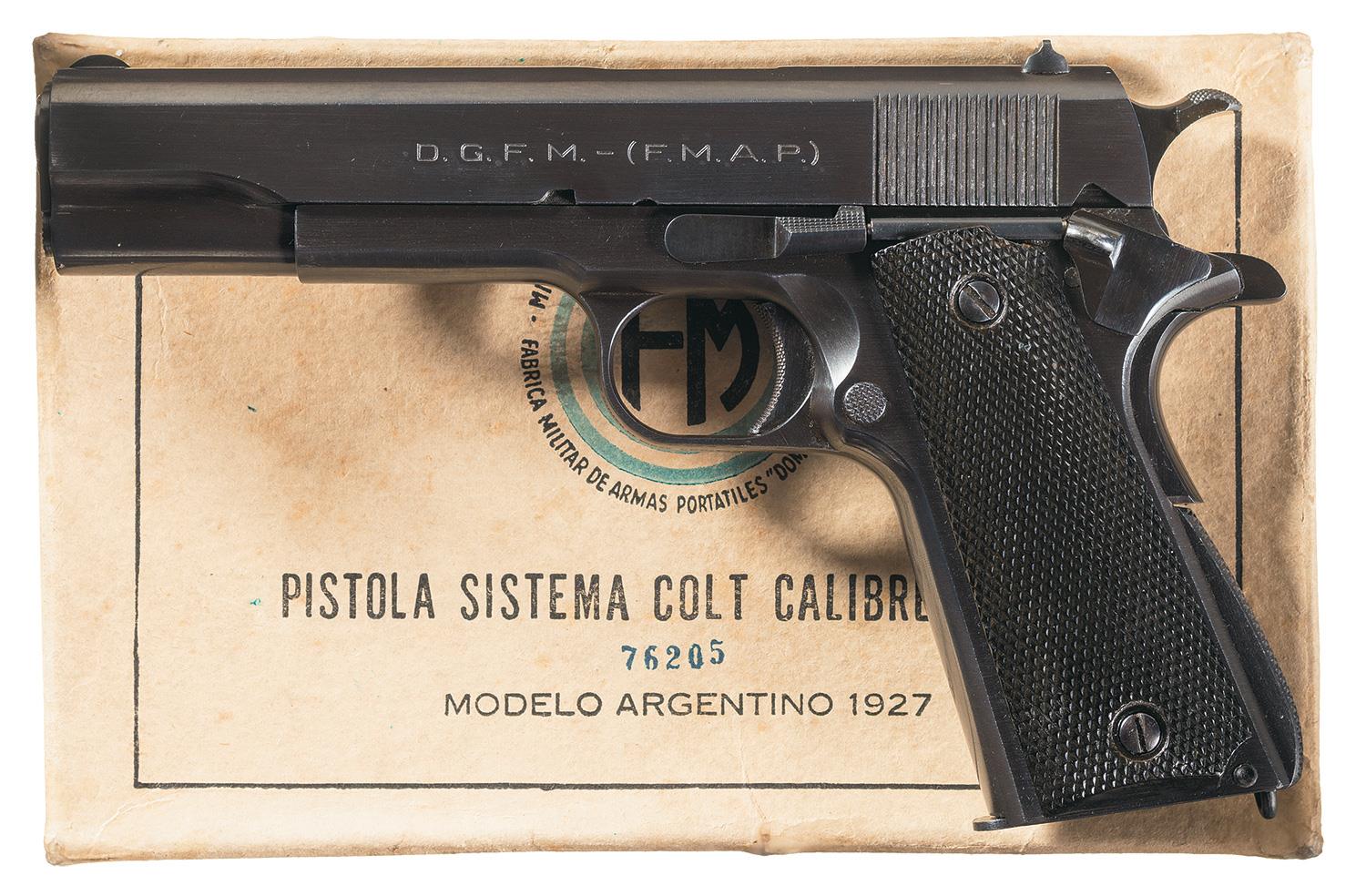 colt model 1927 ejercito argentino pistol