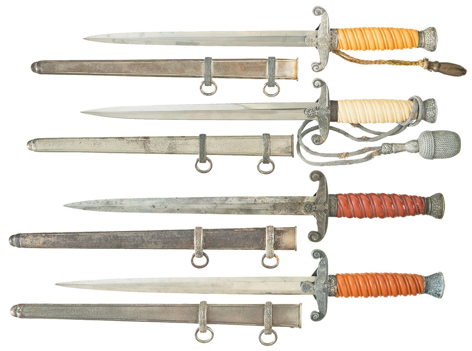 Four Nazi Army Officer's Daggers with Sheaths | Rock Island Auction