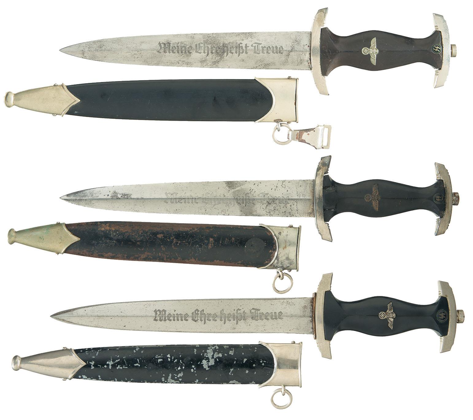 Three SS Style Daggers with Sheaths | Rock Island Auction