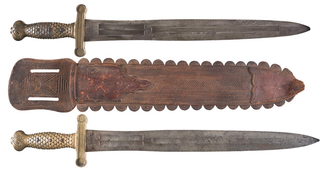 Two U.S. Model 1832 Foot Artillery Swords Rock Island Auction