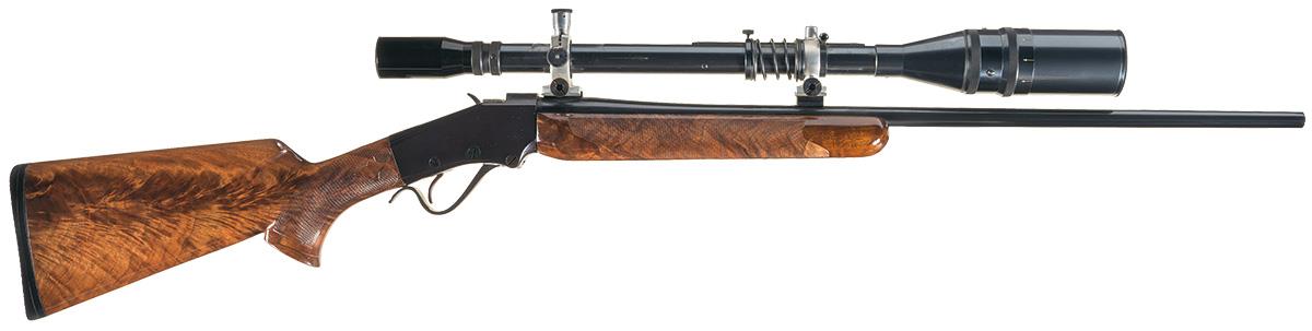 Falling Block Works H Model Single Shot Rifle with Scope | Rock Island ...