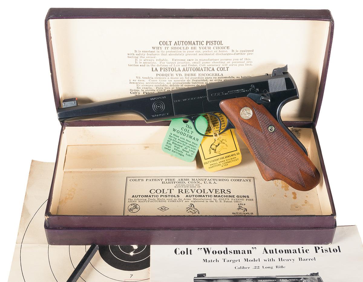 Colt Woodsman Pistol 22 Lr Rock Island Auction 5309