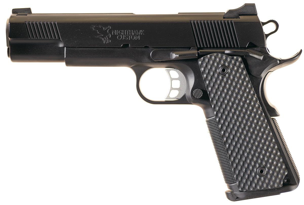 Nighthawk Enforcer Model 1911 SemiAutomatic Pistol with Case Rock