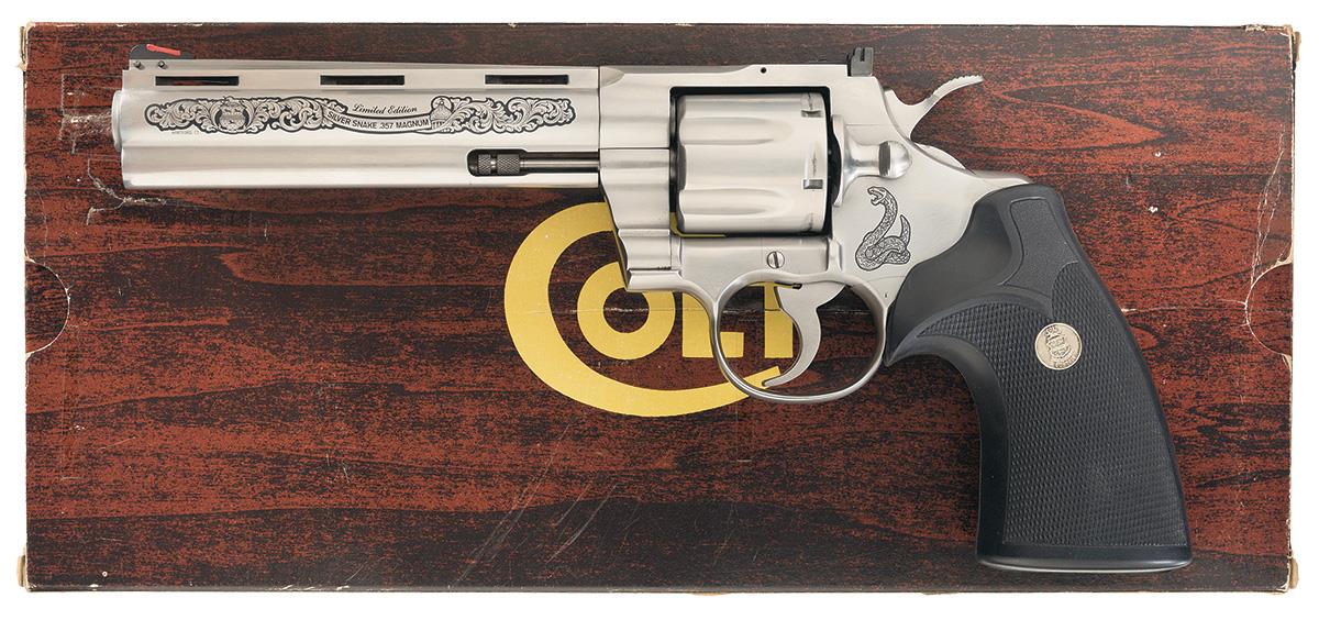 Colt Python Silver Snake Edition Double Action Revolver | Rock Island ...
