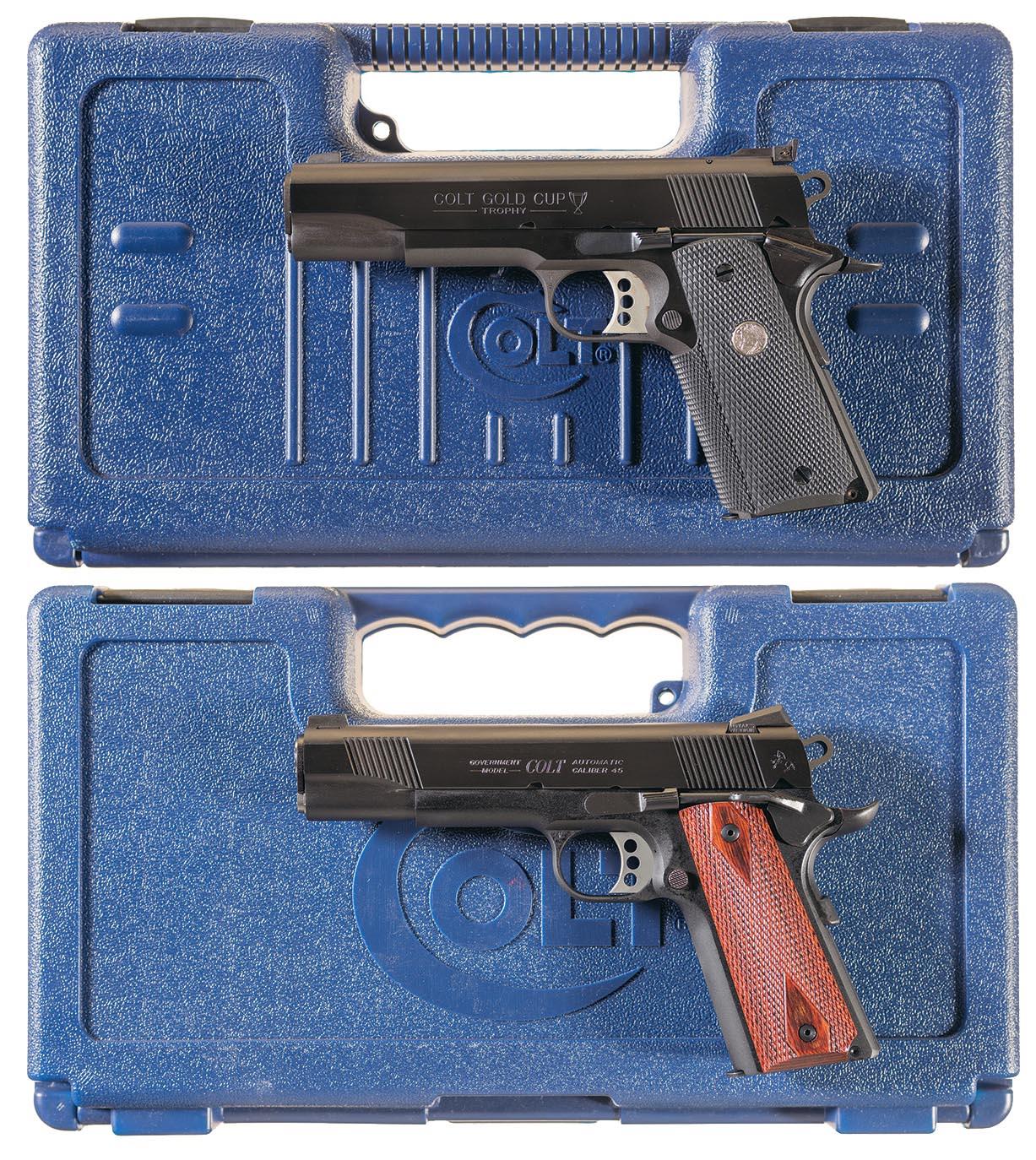 two-colt-semi-automatic-pistols-w-cases-rock-island-auction