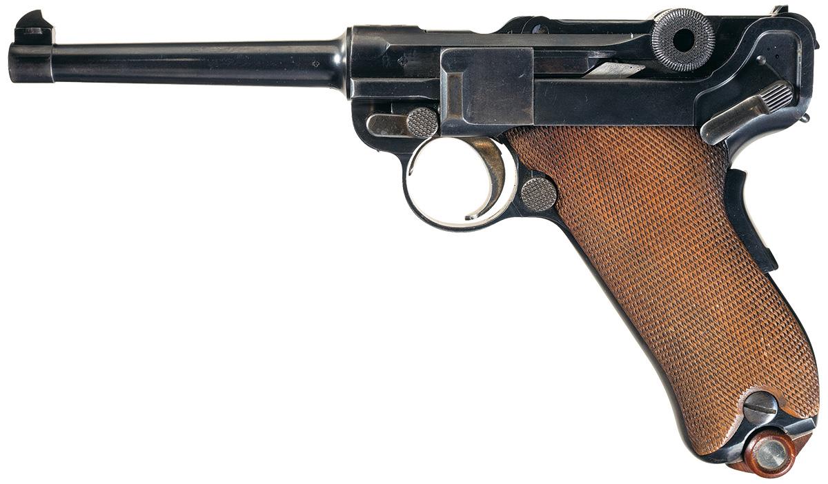 Desirable DWM Model 1906 Swiss Luger Semi-Automatic Pistol | Rock ...