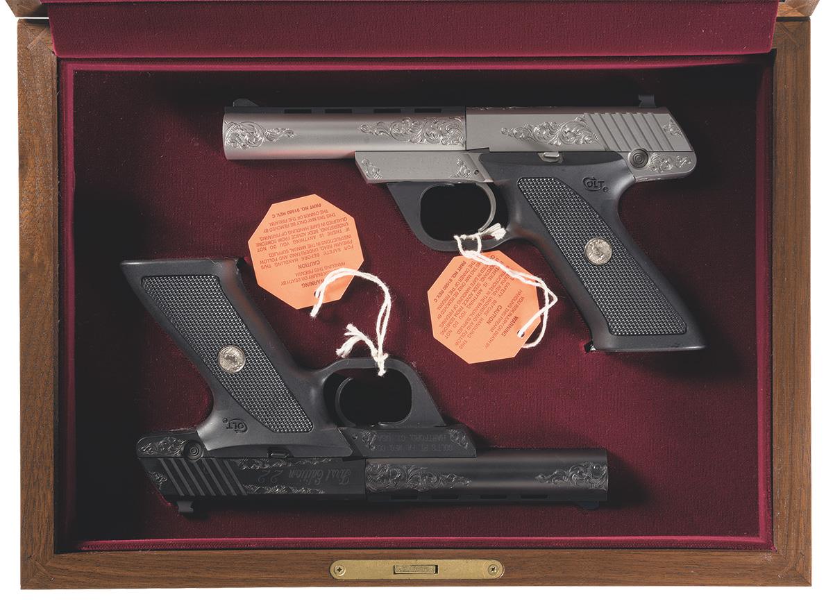 Cased Set Of Engraved Colt Collectors Association First Edition Rock Island Auction 8846