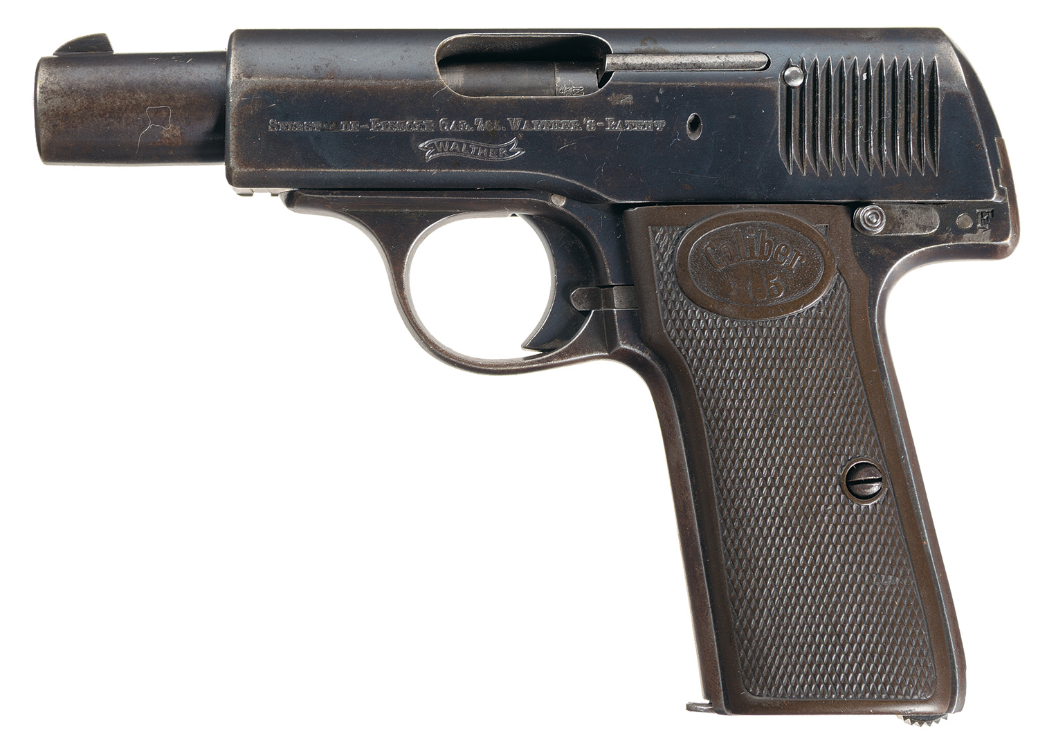 Rare Early Walther First Variation Model 4 SemiAutomatic Pistol Rock