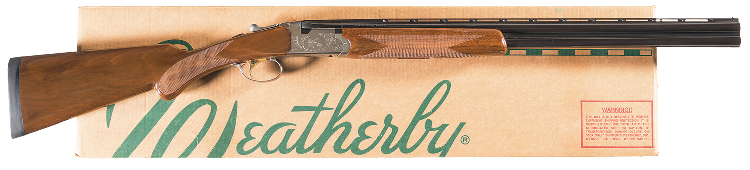 Engraved Weatherby Orion Model Over/Under Shotgun with Box | Rock ...