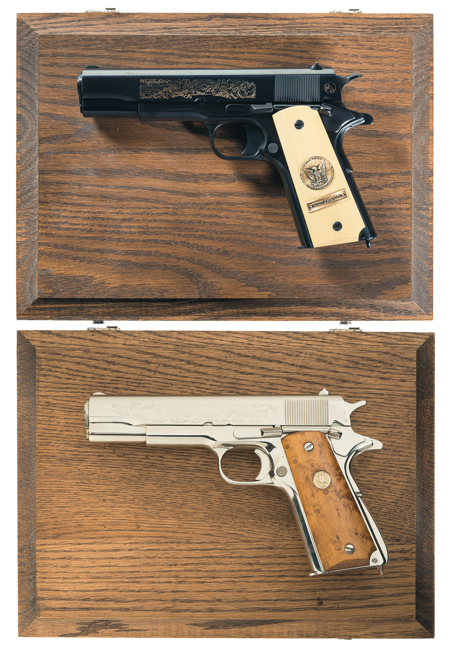 Two Cased Colt Commemorative Semi Automatic Pistols Rock Island Auction 4948